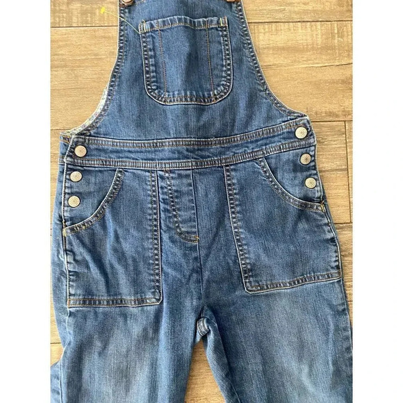 Mini Boden Girl's Blue Sleeveless Adjustable Denim Jumpsuit Size 10Y - Picture 3 of 7